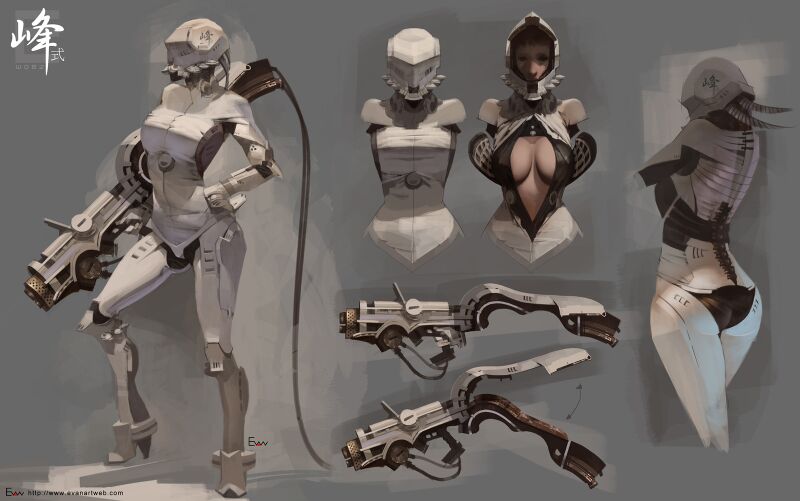File:1600x1002 5241 Robot woman 2d illustration robot cyborg woman sci fi picture image digital art.jpg