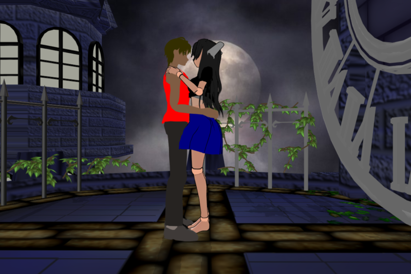 File:Veronicabot and me moonlight embrace by silverkazeninja-d939pic.png