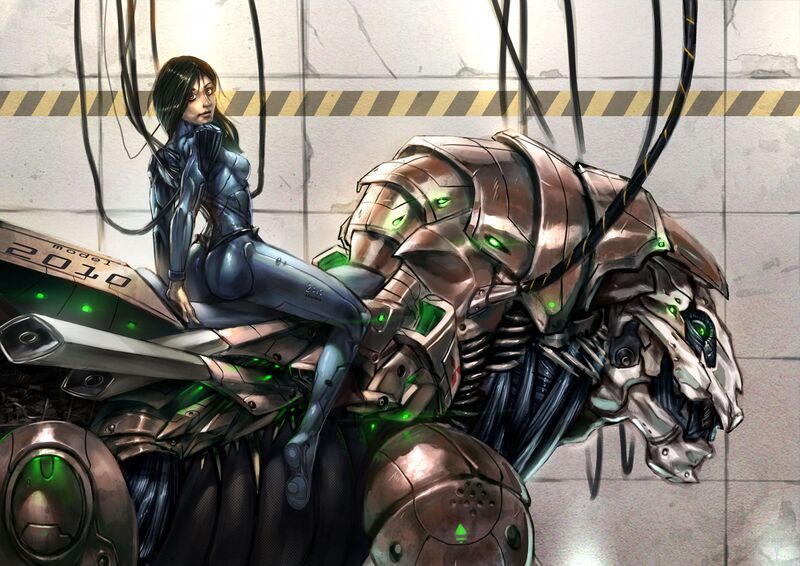 File:1600x1131 6388 Ready 2 Ride 2d illustration sci fi woman female cyborg robot picture image digital art.jpg